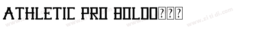 Athletic Pro Bold字体转换